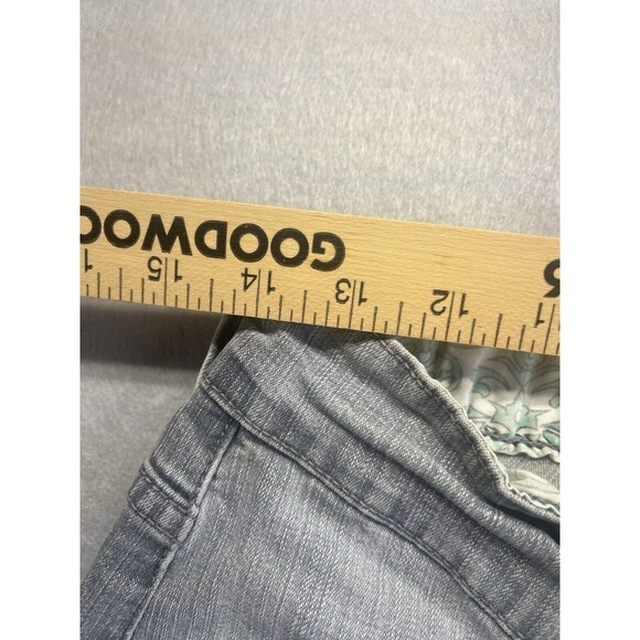 Levis 542 Low Straight Retro Patch Flap Pocket Gray Women Jeans 8 M WPL 423 - Picture 9 of 13